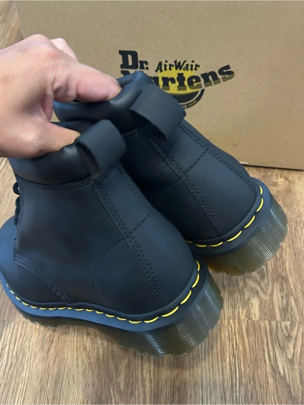 DR MARTENS 939 Ben black leather lace up boots shoes women’s 9 new